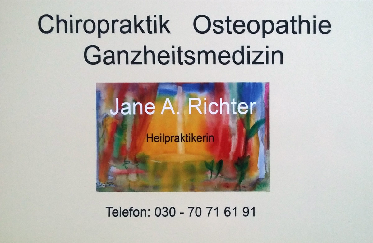 Jane A. Richter | Chiropraktikerin / Heilpraktikerin